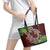 Polynesia Leather Tote Bag Sharks Duo Tropical Oxblood