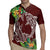 Polynesia Rugby Jersey Sharks Duo Tropical Oxblood