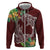 Polynesia Zip Hoodie Sharks Duo Tropical Oxblood