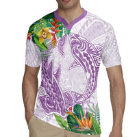 Polynesia Rugby Jersey Sharks Duo Tropical Lavender