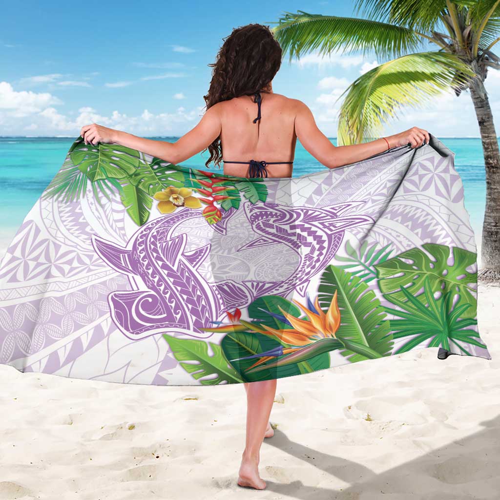 Polynesia Sarong Sharks Duo Tropical Lavender