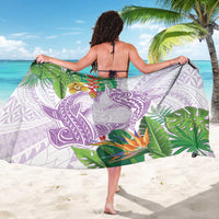 Polynesia Sarong Sharks Duo Tropical Lavender