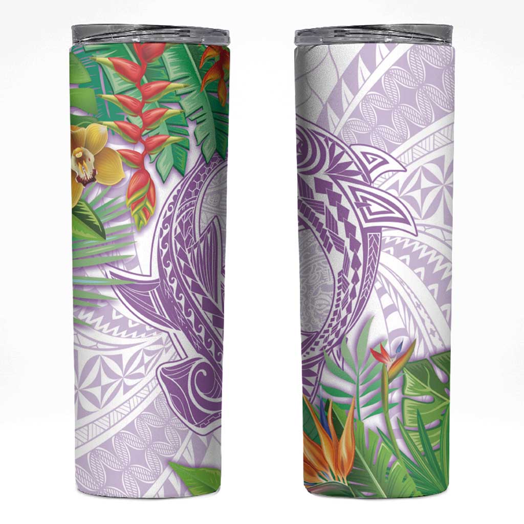 Polynesia Skinny Tumbler Sharks Duo Tropical Lavender
