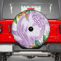 Polynesia Spare Tire Cover Sharks Duo Tropical Lavender