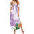 Polynesia Summer Maxi Dress Sharks Duo Tropical Lavender