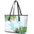 Polynesia Leather Tote Bag Sharks Duo Tropical Turquoise