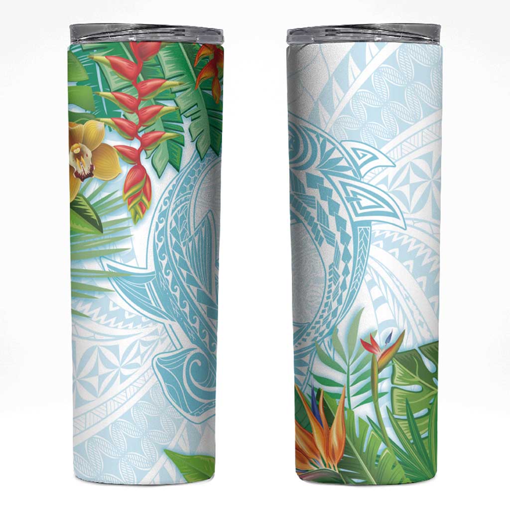 Polynesia Skinny Tumbler Sharks Duo Tropical Turquoise
