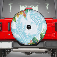 Polynesia Spare Tire Cover Sharks Duo Tropical Turquoise