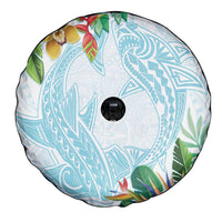 Polynesia Spare Tire Cover Sharks Duo Tropical Turquoise