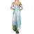 Polynesia Summer Maxi Dress Sharks Duo Tropical Turquoise