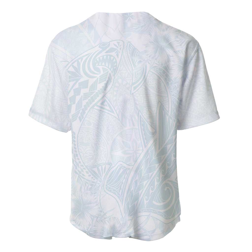 Polynesia Baseball Jersey Sharks Duo Tropical Off White
