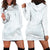 Polynesia Hoodie Dress Sharks Duo Tropical Off White