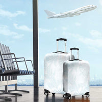 Polynesia Luggage Cover Sharks Duo Tropical Off White