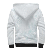Polynesia Sherpa Hoodie Sharks Duo Tropical Off White