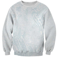 Polynesia Sweatshirt Sharks Duo Tropical Off White