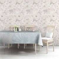 Polynesia Tablecloth Sharks Duo Tropical Off White