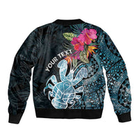 Niue Personalised Bomber Jacket Hiapo Mix Coconut Crab