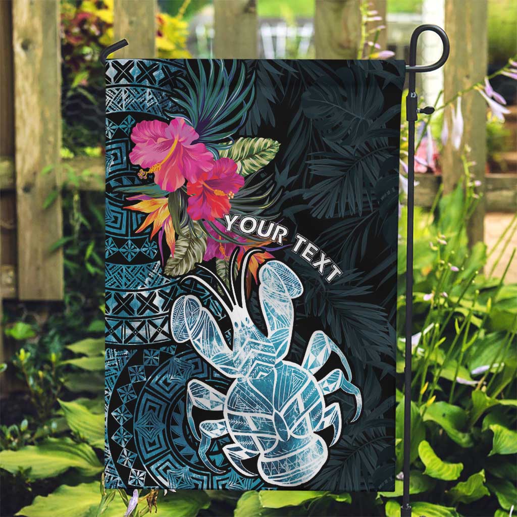Niue Personalised Garden Flag Hiapo Mix Coconut Crab