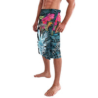 Niue Personalised Lavalava Hiapo Mix Coconut Crab