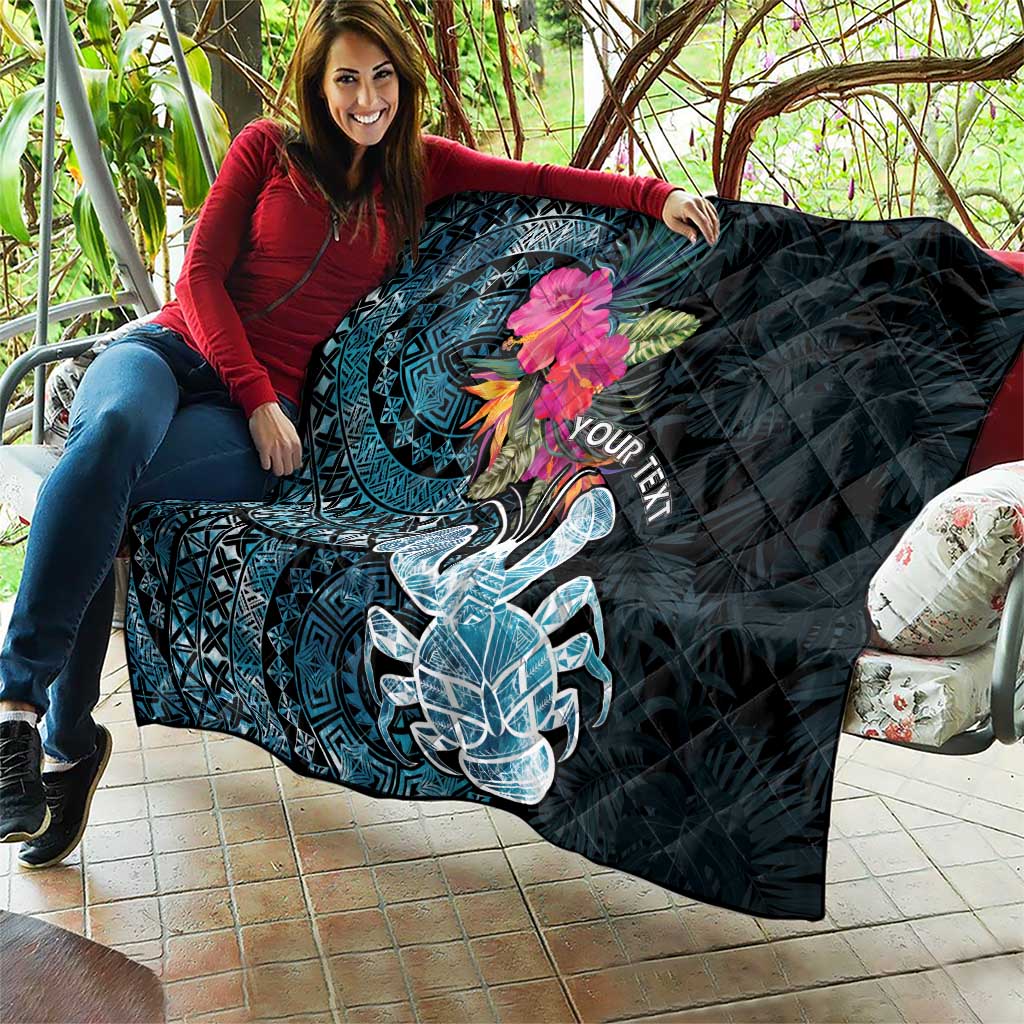Niue Personalised Quilt Hiapo Mix Coconut Crab
