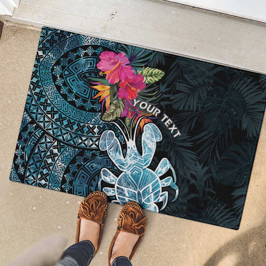Niue Personalised Rubber Doormat Hiapo Mix Coconut Crab