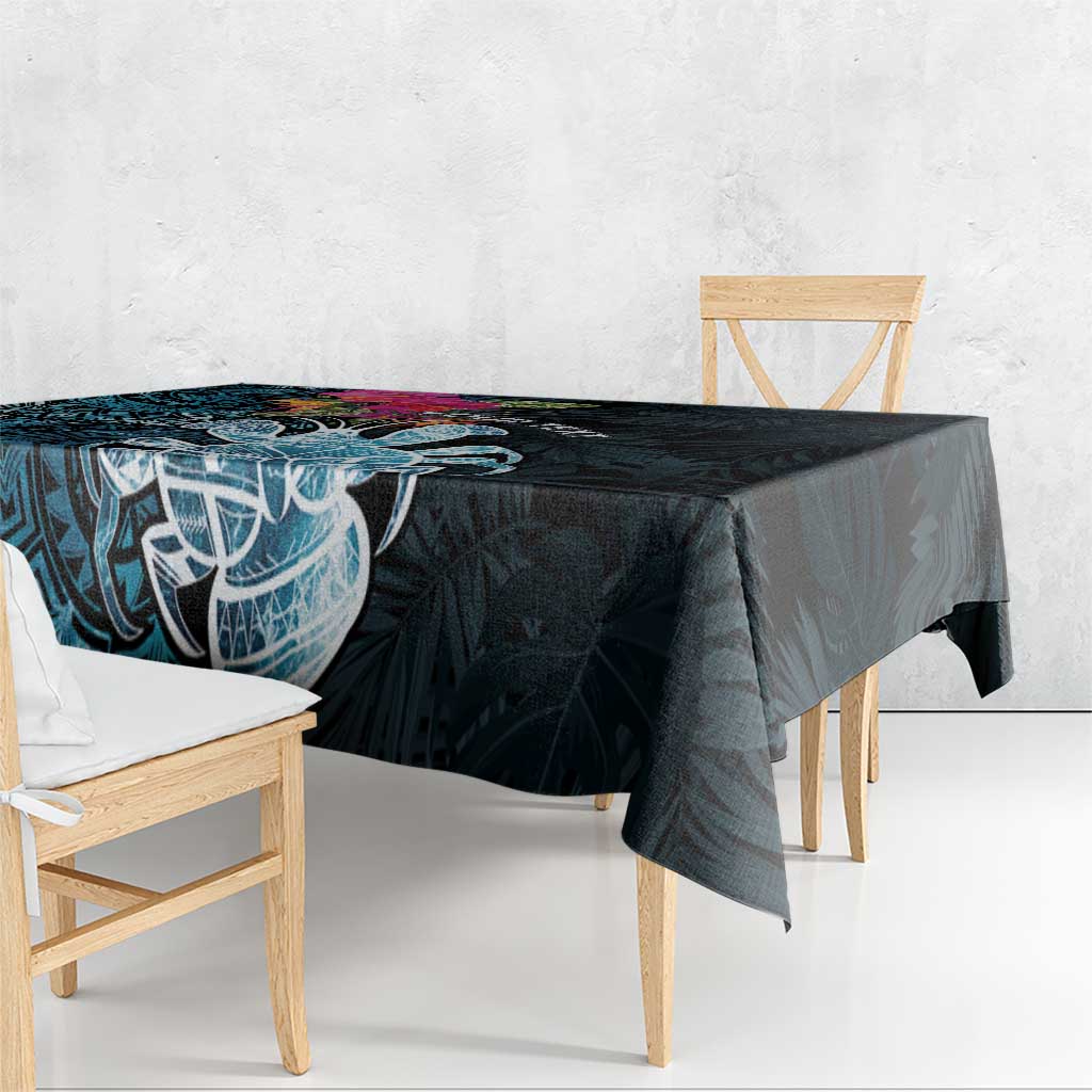 Niue Personalised Tablecloth Hiapo Mix Coconut Crab