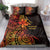 Niue Fakaalofa Atu Personalised Bedding Set Whale Hiapo Fiery Motif