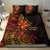 Niue Fakaalofa Atu Personalised Bedding Set Whale Hiapo Fiery Motif