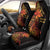 Niue Fakaalofa Atu Personalised Car Seat Cover Whale Hiapo Fiery Motif