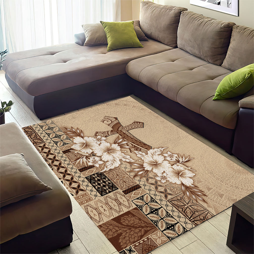 Samoa AIGA Mamanu Siapo Malu Motifs Area Rug