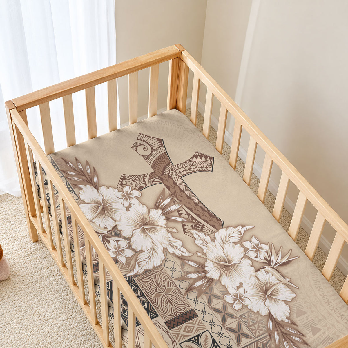 Samoa AIGA Mamanu Siapo Malu Motifs Baby Bed Cover LT7 - Polynesian Pride