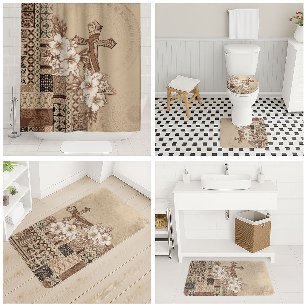 Samoa AIGA Mamanu Siapo Malu Motifs Bathroom Set