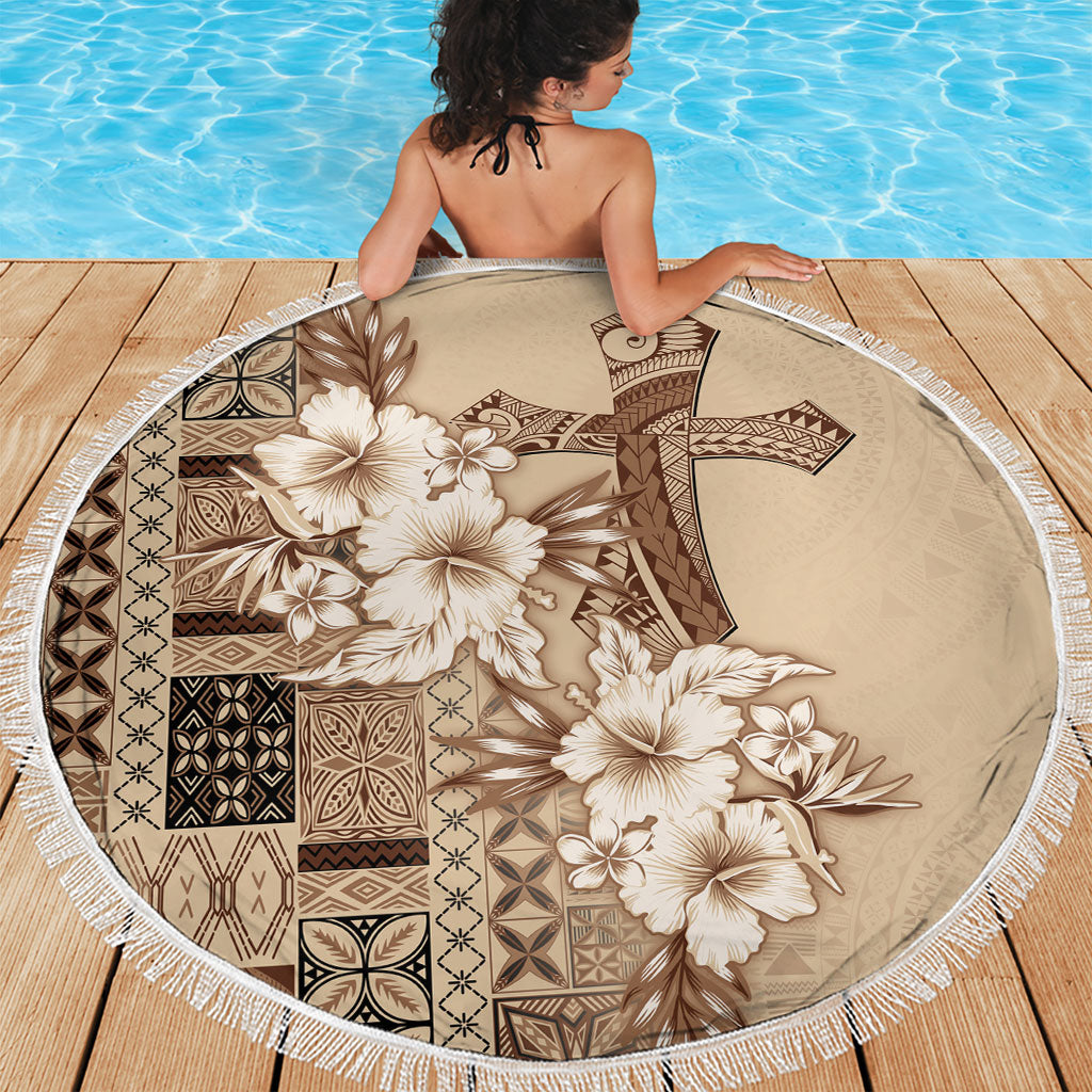 Samoa AIGA Mamanu Siapo Malu Motifs Beach Blanket
