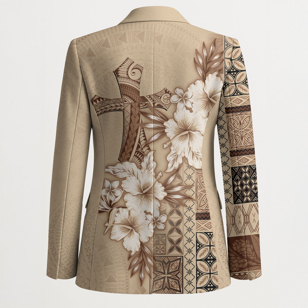 Samoa AIGA Mamanu Siapo Malu Motifs Blazer
