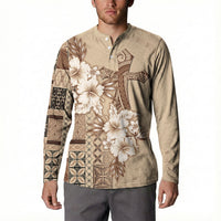 Samoa AIGA Mamanu Siapo Malu Motifs Button Sweatshirt