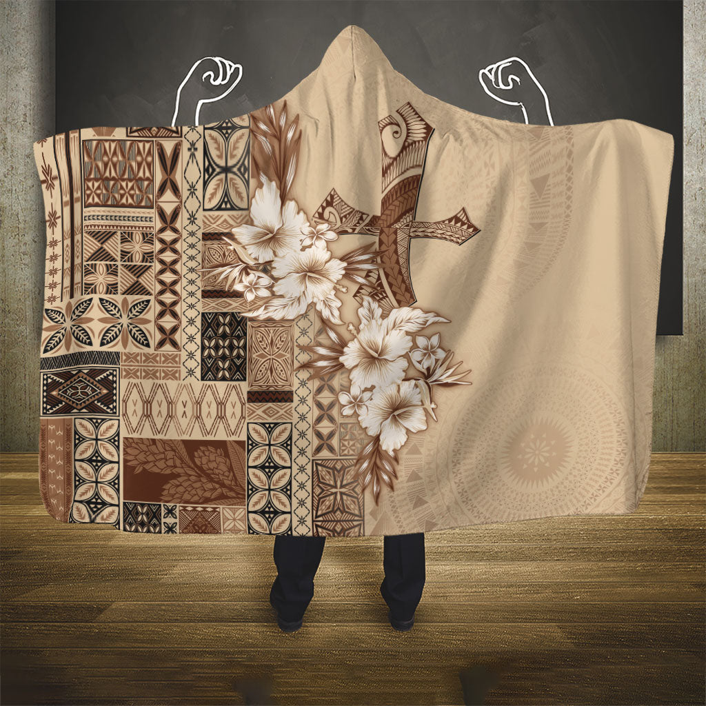 Samoa AIGA Mamanu Siapo Malu Motifs Hooded Blanket LT7 - Polynesian Pride