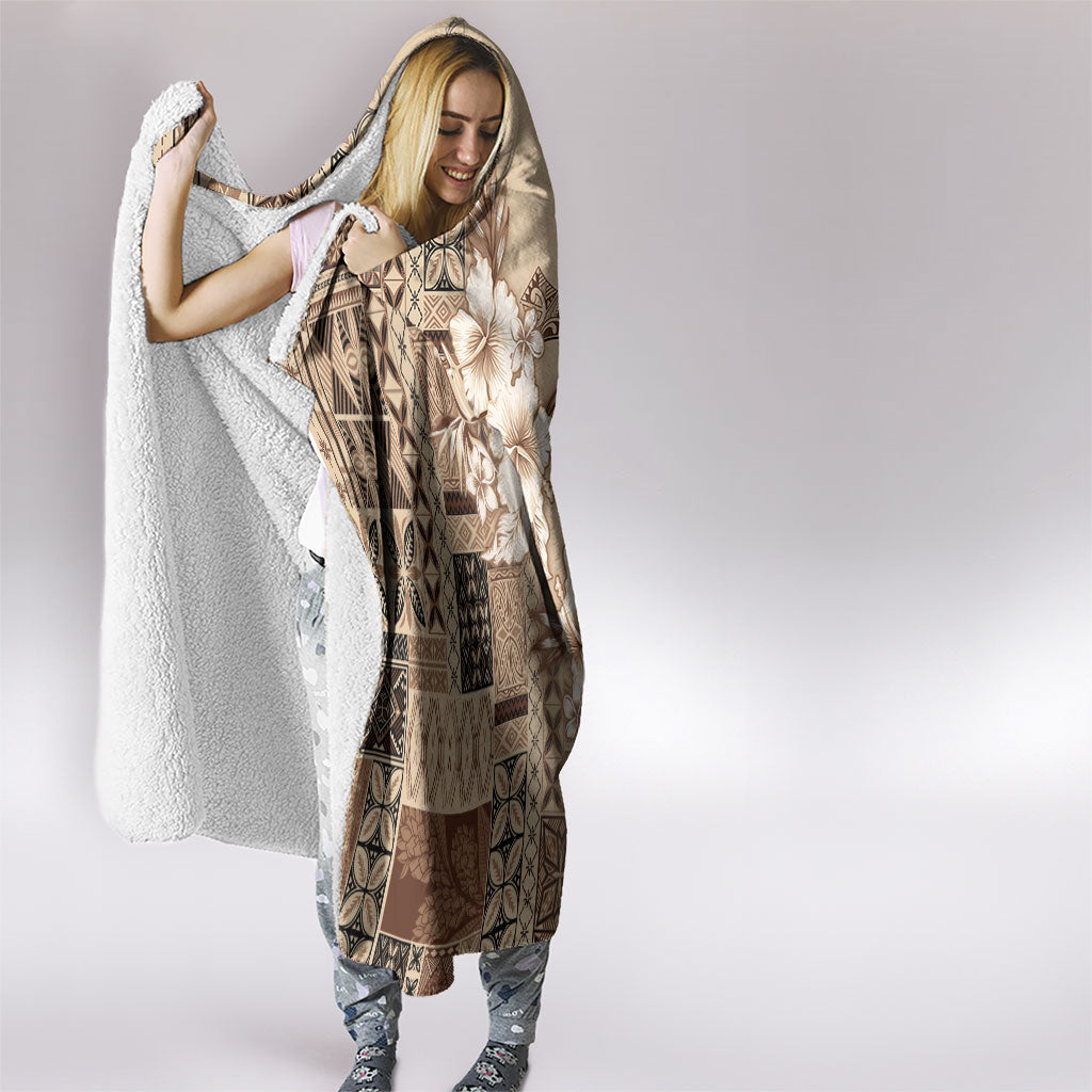 Samoa AIGA Mamanu Siapo Malu Motifs Hooded Blanket LT7 - Polynesian Pride