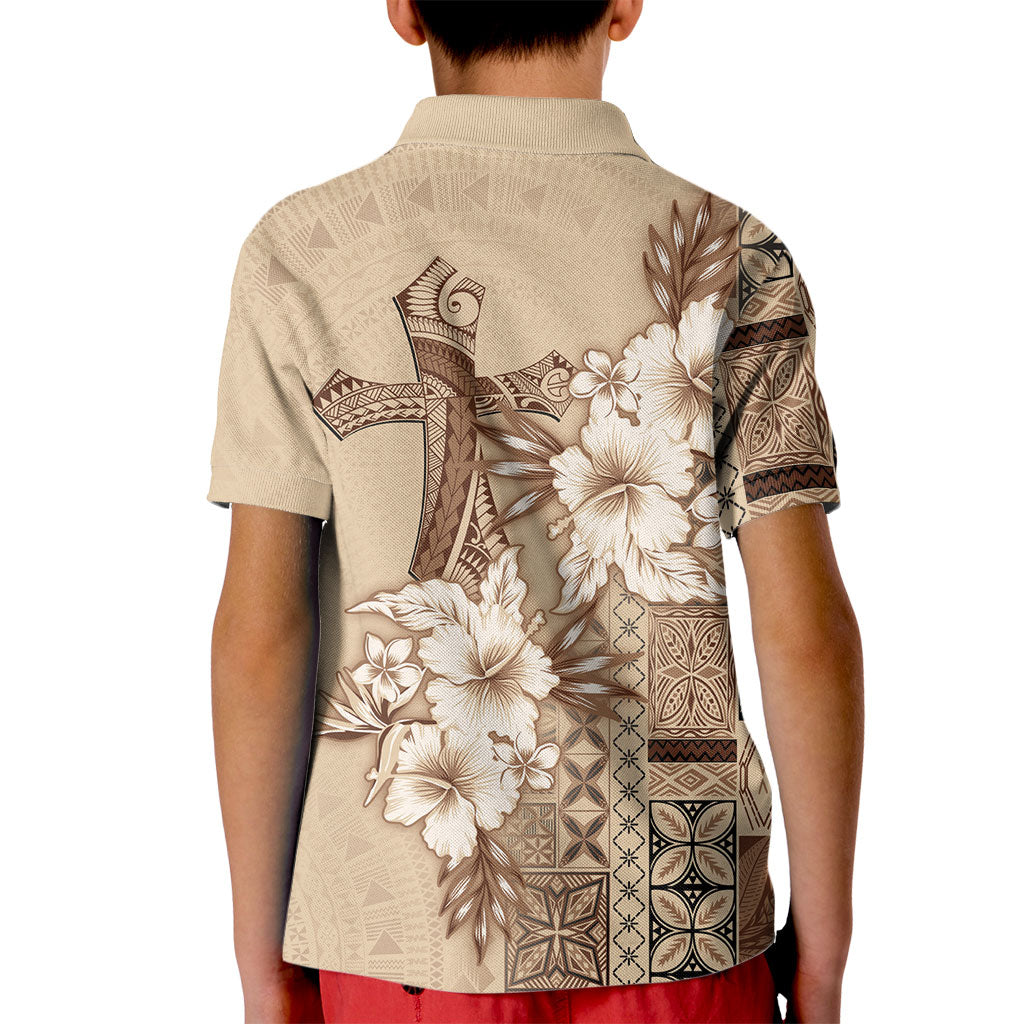 Samoa AIGA Mamanu Siapo Malu Motifs Kid Polo Shirt LT7 - Polynesian Pride