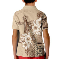 Samoa AIGA Mamanu Siapo Malu Motifs Kid Polo Shirt LT7 - Polynesian Pride