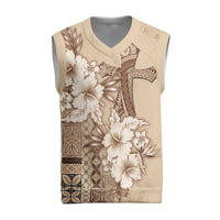 Samoa AIGA Mamanu Siapo Malu Motifs Christmas Knitted V-Neck Vest