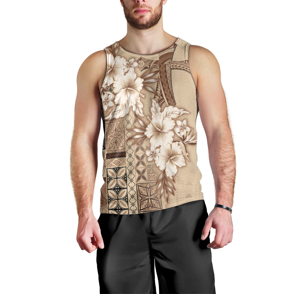 Samoa AIGA Mamanu Siapo Malu Motifs Men Tank Top LT7 - Polynesian Pride