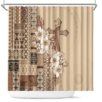 Samoa AIGA Mamanu Siapo Malu Motifs Shower Curtain