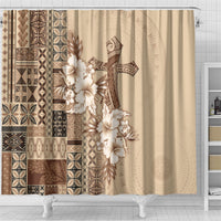 Samoa AIGA Mamanu Siapo Malu Motifs Shower Curtain