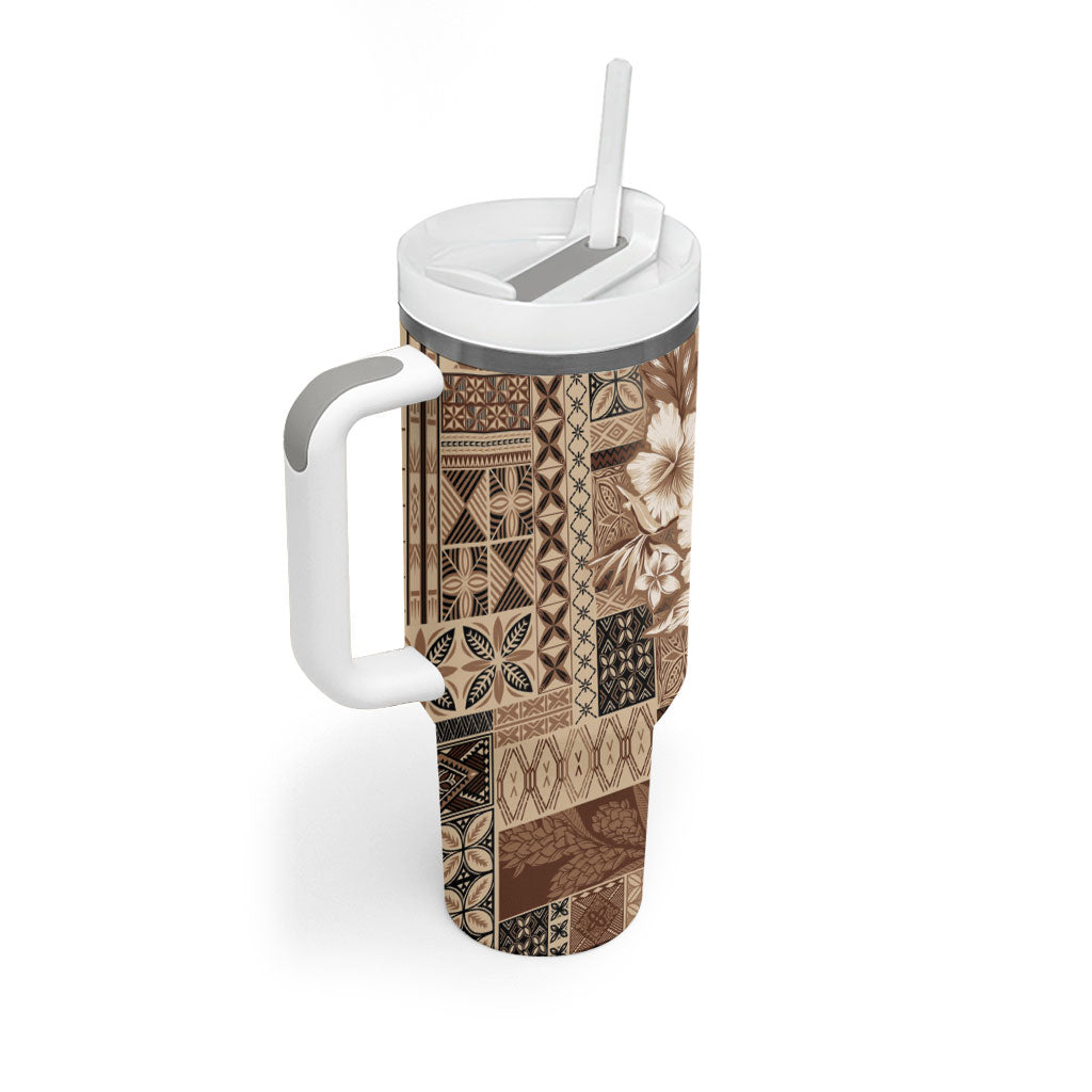 Samoa AIGA Mamanu Siapo Malu Motifs Tumbler With Handle