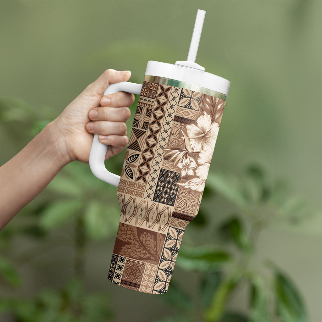 Samoa AIGA Mamanu Siapo Malu Motifs Tumbler With Handle