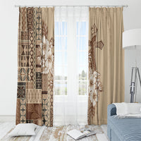 Samoa AIGA Mamanu Siapo Malu Motifs Window Curtain