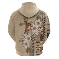 Samoa AIGA Mamanu Siapo Malu Motifs Zip Hoodie LT7 - Polynesian Pride