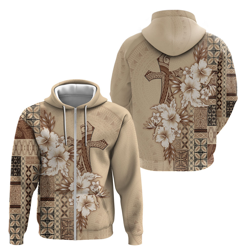 Samoa AIGA Mamanu Siapo Malu Motifs Zip Hoodie LT7 - Polynesian Pride