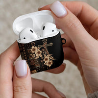 Samoa AIGA Mamanu Siapo Malu Motifs AirPods Case Black Ver LT7 - Polynesian Pride
