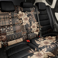 Samoa AIGA Mamanu Siapo Malu Motifs Back Car Seat Cover Black Ver LT7 - Polynesian Pride